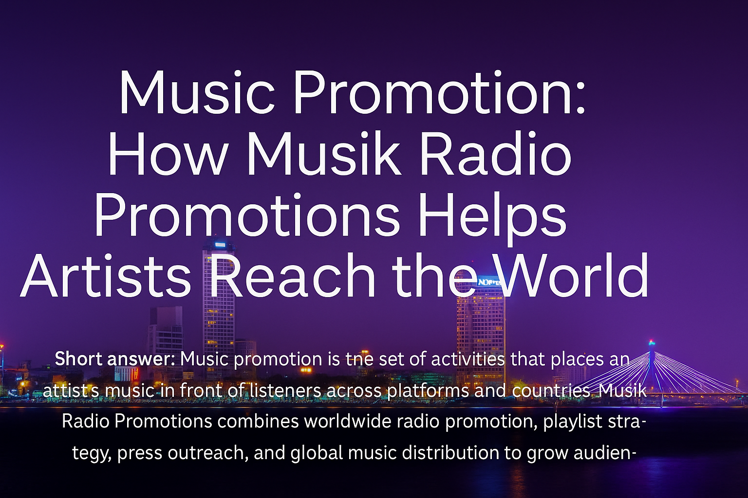 music promotion campaign illustration